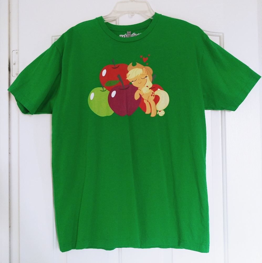 My Little Pony T-shirt, Large, Green, by WeLoveFine; Applejack & Apples Graphic